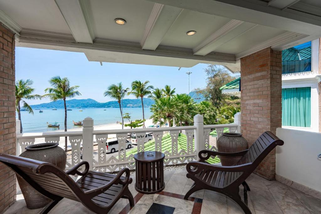 Sea view room at beachfront hotel in Patong Phuket